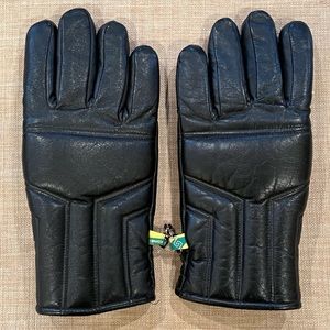 Vintage KOMBI Men's Gloves Leather Lined Size Small Black